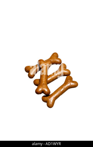 4 vier Knochen geformt Hundekuchen Stockfoto