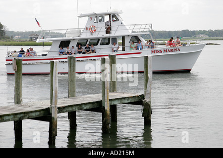 Virginia Beach, Lynnehaven River Water, Charter-Fischerboot, Miss Marisa, Besucher reisen Reise Reise Tourismus Wahrzeichen Kultur Cultu Stockfoto