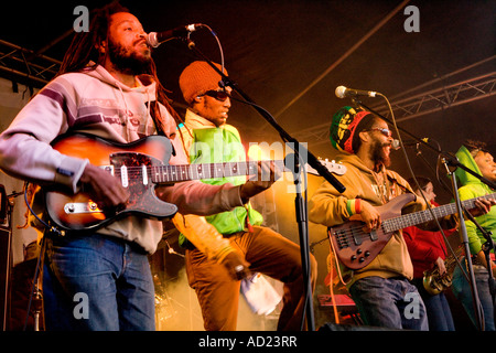 Die Weidenmanns Musik Festival einfach Star All Stars auf der Bühne Dundrennan in der Nähe von Kirkcudbright Dumfries und Gallway Scotland UK Stockfoto