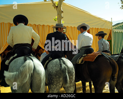 Szenen aus dem Festival von San Miiguel in Arco De La Frontera, Andalusien, Spanien Stockfoto