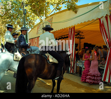 Szenen aus dem Festival von San Miiguel in Arco De La Frontera, Andalusien, Spanien Stockfoto