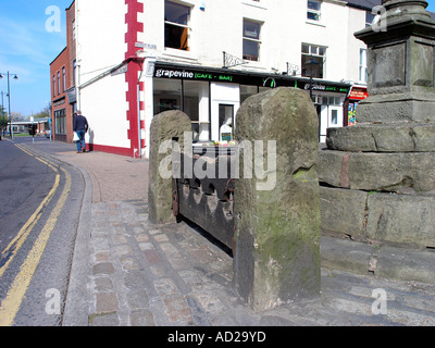 Die Bestände in der Market Square Poulton le Fylde Stockfoto