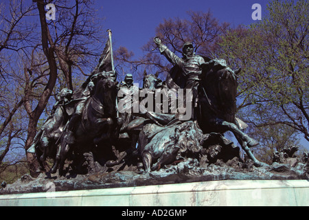 Teil des General Ulysses S Grant Memorial außerhalb der Capitol Building, Kapitol, Washington, DC, USA Stockfoto