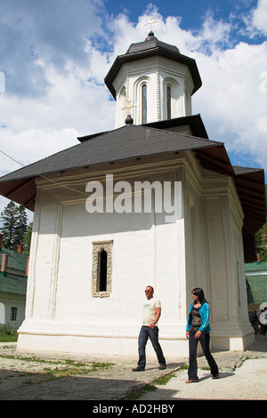 Alte Kirche, Sinaia orthodoxe Kloster Sinaia, Siebenbürgen, Rumänien Stockfoto