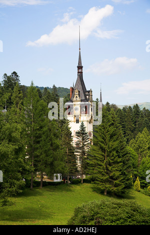 Schloss Peles, Sinaia, Siebenbürgen, Rumänien Stockfoto