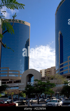 Twin Tower Block in Deira dubai Stockfoto