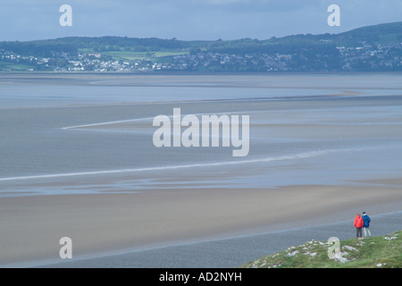 Der Blick über Morecambe Bucht von Jack Scout Morecambe Lancashire England Sept. 2004 Stockfoto