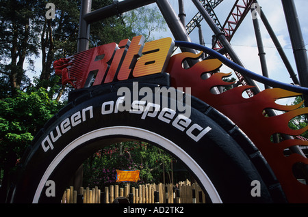 Rita-Queen Of Speed Ride Alton Towers Stockfoto