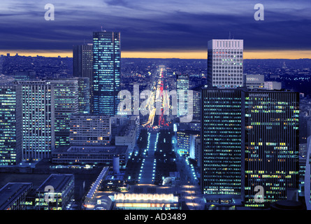 VIEW OVER LA DEFENSE PARIS FRANCE Stockfoto