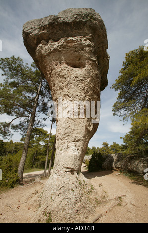 Naturpark Ciudad Encantada in Cuenca Stockfoto