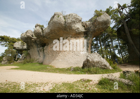 Naturpark Ciudad Encantada in Cuenca Stockfoto