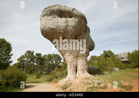 Naturpark Ciudad Encantada in Cuenca Stockfoto