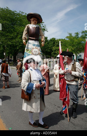 Kanada Quebec Montreal Fete nationale St Jean Baptiste Day-parade Stockfoto