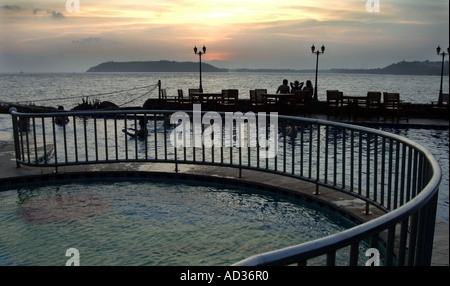 Sonnenuntergang, entnommen dem Marriot Resorthotel Goa Indien genommen auf eine Nikon D2X auf 18 05 06 Stockfoto