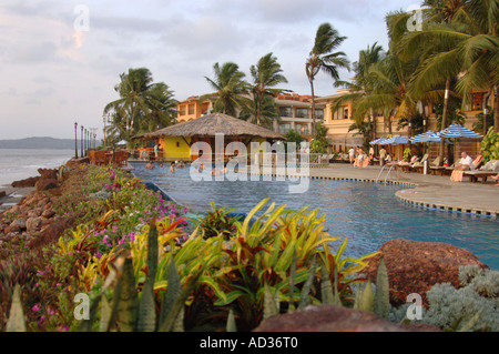 Sonnenuntergang, entnommen dem Marriot Resorthotel Goa Indien genommen auf eine Nikon D2X auf 18 05 06 Stockfoto