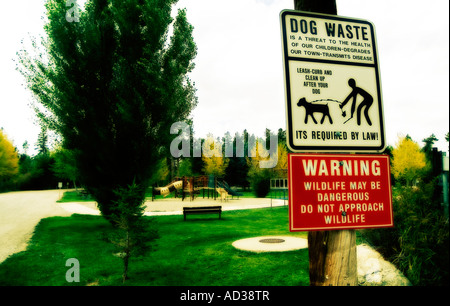 Stadtpark. Pinedale. Wyoming State. USA Stockfoto