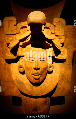 Urne aus Grab 77 am Monte Alban, Oaxaca, Mexiko, Museo Nacional de Antropologia, Mexiko-Stadt. Stockfoto