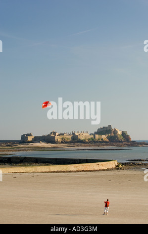 St Aubins bay St Helier Jersey Stockfoto