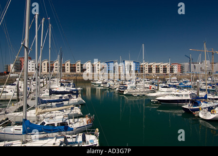 Marina, St. Helier, Jersey. Stockfoto