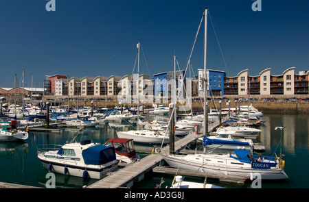 Marina, St. Helier, Jersey. Stockfoto