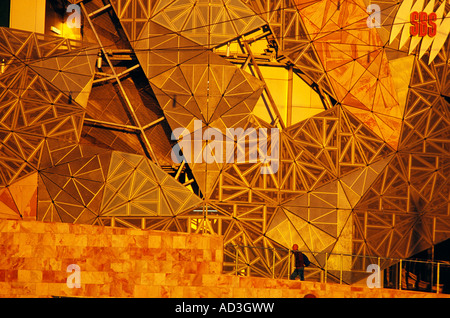 Federation Square, Melbourne, Victoria, Australien Stockfoto