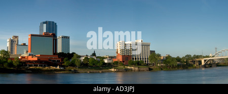 Die Skyline der Innenstadt von Little Rock Arkansas Stockfoto