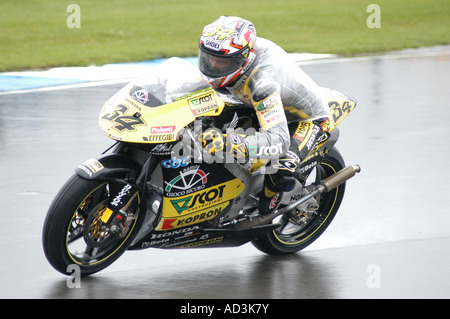 Andrea Dovizioso (ITA) der 2007 Nickel & Dime British Motorcycle Grand Prix - Donington Park racing Stockfoto