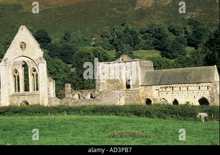 LLANGOLLEN NORTH WALES UK September Ruinen von Valle Crucis Abbey eine Zisterzienserabtei gegründet 1202 Stockfoto