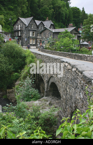 Pont-y-paar (die Brücke des Kessels) in Betws-y-Coed, Gwynedd, Nordwales Stockfoto