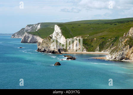 St. Oswald Bucht von Dungy Kopf blickt Durdle Door an der Küste von Dorset Stockfoto