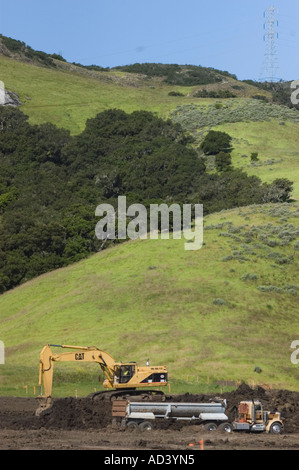 Bau neuer Häuser im alten Bauernhof-Felder in Los Osos Kalifornien Stockfoto