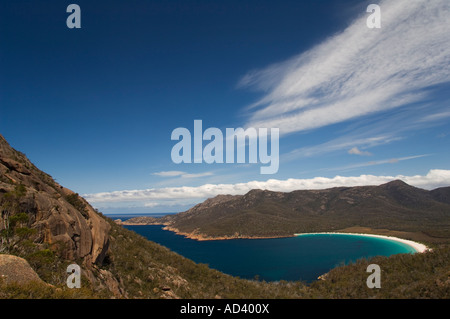 Australien Tasmanien Freycinet National Park Freycinet Peninsula Coles Bay Wineglass Bay White Sand Beach Stockfoto