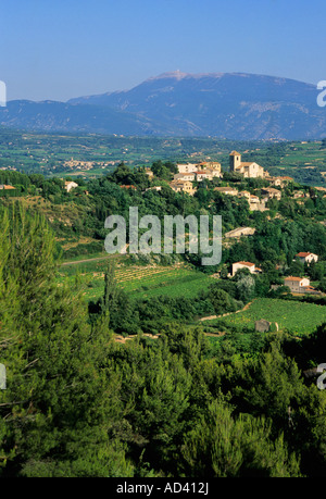 Dorf Vinsobres, Drome, Côtes du Rhône, Frankreich Stockfoto