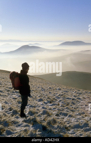 Die Aussicht vom Mount Maw in den Pentland Hills in der Nähe von West Linton Süd-west Stockfoto