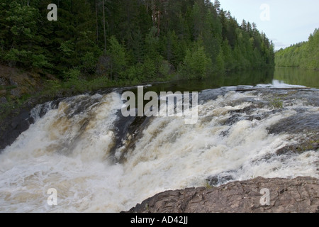 Kivach berühmtesten Wasserfall, Karelien, Russland Stockfoto