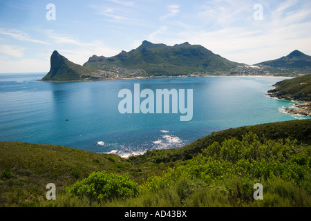 Ansicht von Hout Bay Cape Peninsula Westprovinz Südafrika Stockfoto