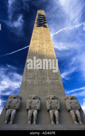 Obelisk der Hotel und Casino Luxor, Las Vegas, Nevada, Vereinigte Staaten von Amerika, USA Stockfoto