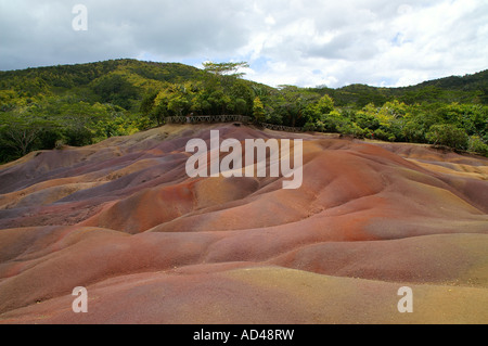 Terres des Sept Couleurs, Chamarel, Mauritius, Afrika Stockfoto