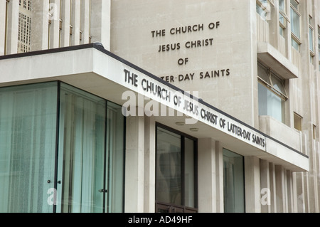 Der Heiligen Kirche Jesu Christi der letzten Tage Mormonen in Exhibition Road Kensington London UK Stockfoto