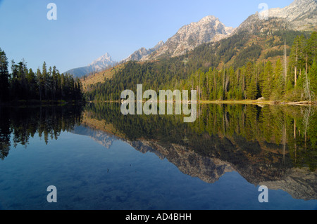 Jenny Lake, Grand Teton Range, Grand Teton National Park, größere Yellowstone Ecossystem, Wyoming, Vereinigte Staaten von Amerika Stockfoto