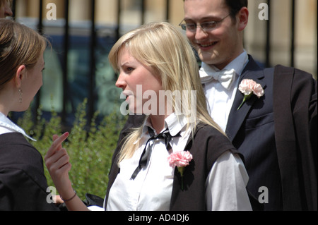 Oxford University student Stockfoto