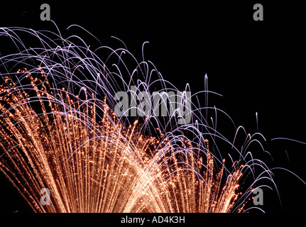 Feuerwerk in der Nacht Stockfoto