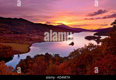 Queens View, Loch Tummel, Pitlochry, Perthshire, Schottland Stockfoto