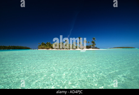 One Foot Island Aitutaki Cook-Inseln Stockfoto