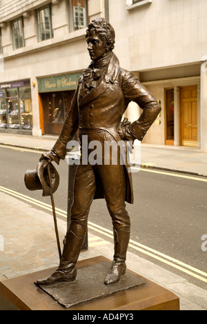 Statue von Beau Brummell in der Jermyn Street in London England Stockfoto