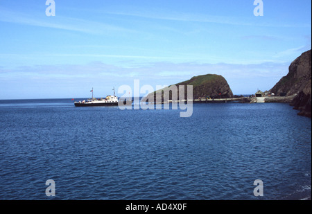 Hafen auf Lundy Insel im Kanal von Bristol England Stockfoto