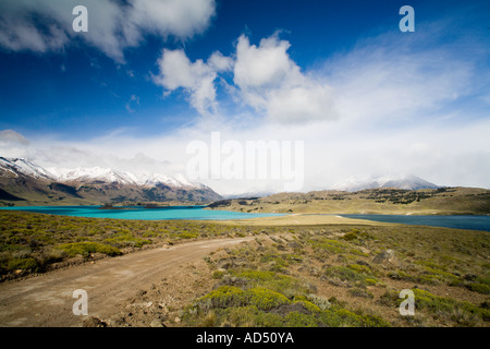 Die zwei Farben der See Belgrano Stockfoto