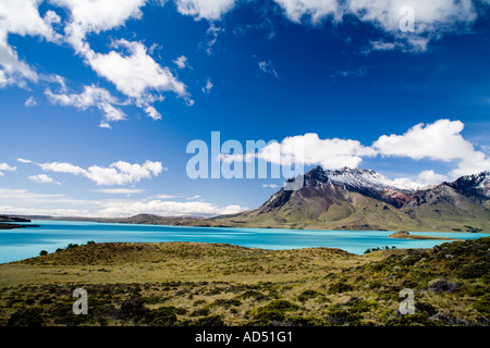 Cerro Mie und See Belgrano Stockfoto