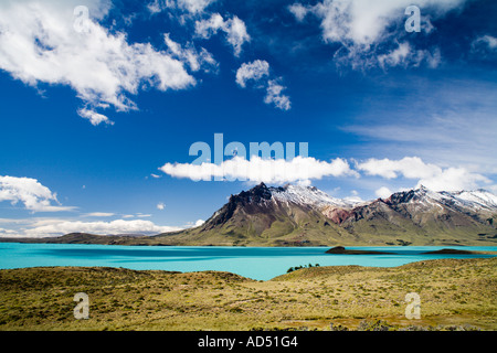 Cerro Mie und See Belgrano Stockfoto