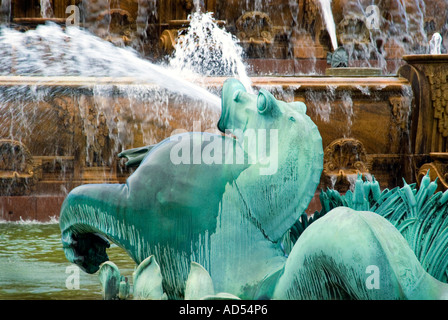 Chicago Buckingham Fountain / Grant Park Stockfoto